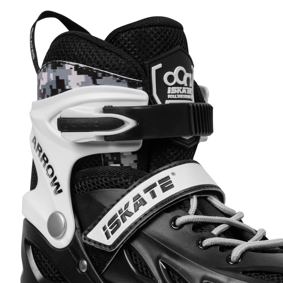Giày patin giá rẻ iSkate Arrow sử dụng khóa dán ở phần kháo mắt cá